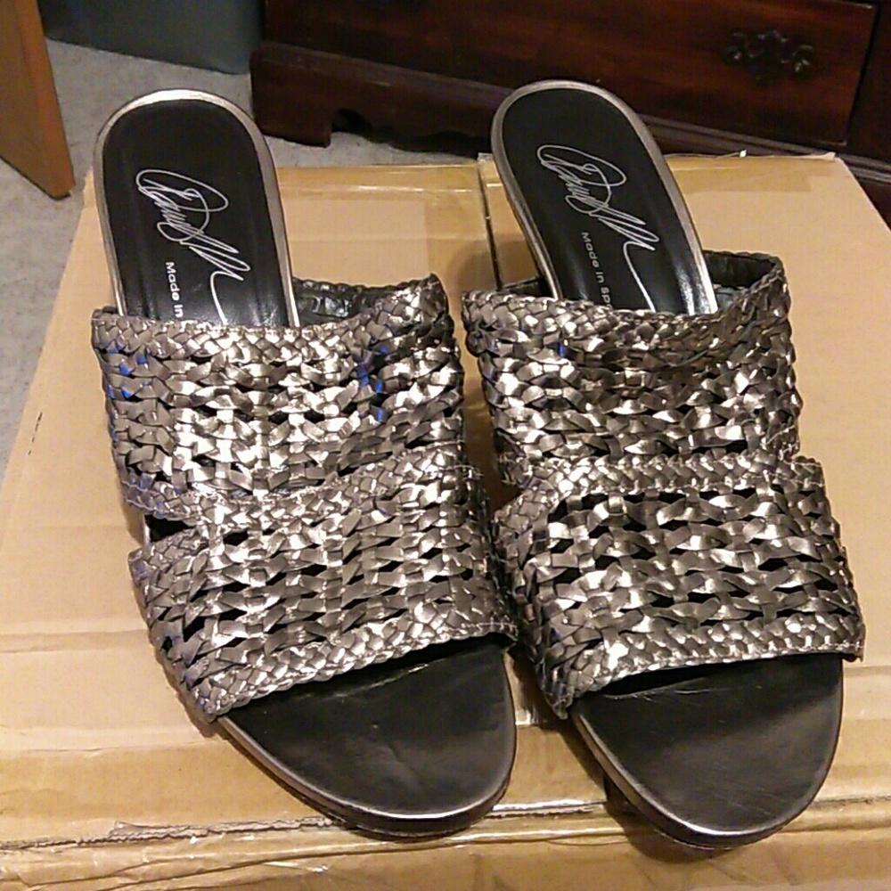 Silver / gold pewter heels